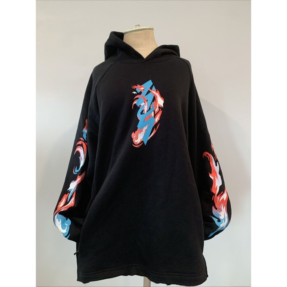 NWT Men's Nike Jordan 'ZION' Graphic Fleece Hoodie Black FN5342 Large